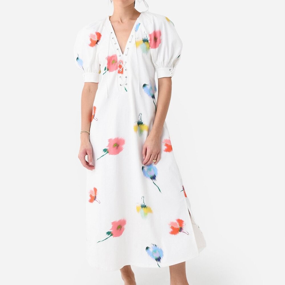 Sleeper Stretch Cotton Garden Maxi Dress Size XS NWT